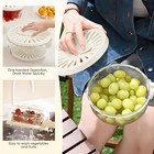 Kitchen Colanders Bowl, Plastic Food Strainer with Lid, Colander Draining Basket — photo 4