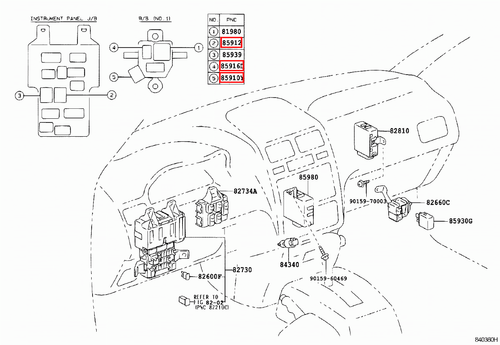 Genuine Hilux LN109 LN108 LN107 LN106 LN105 LN100 Heater Fan Blower Motor Relay - Picture 11 of 20