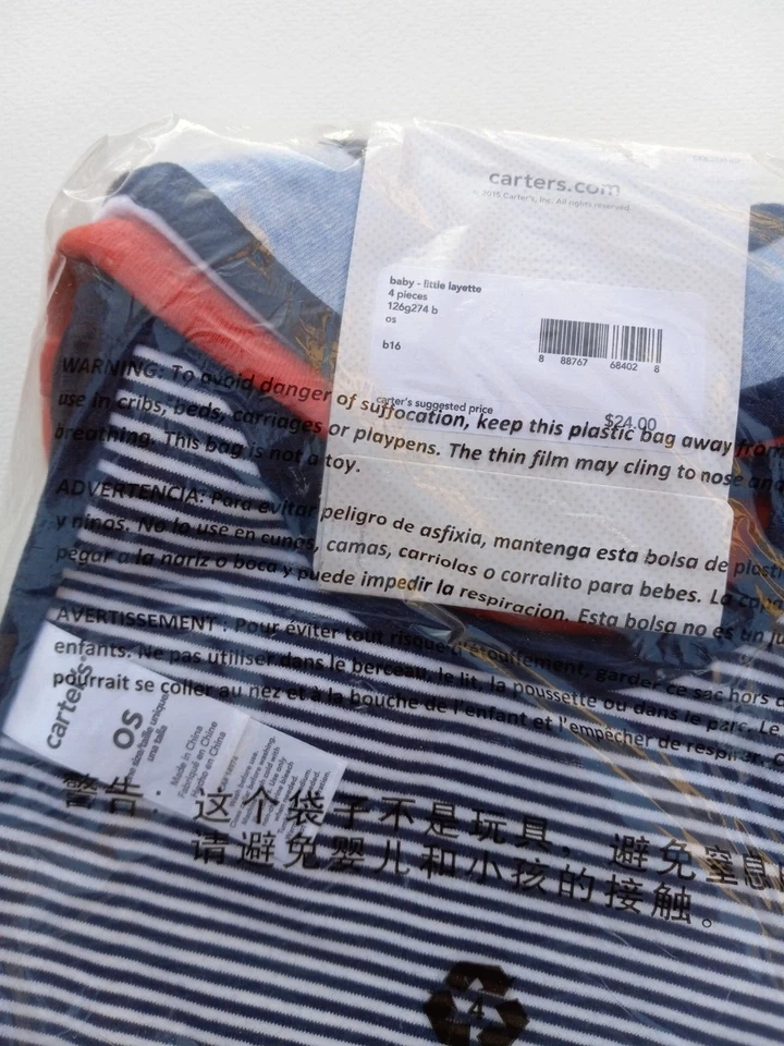 NWT Carters Baby Boy Bibs 4-Pack Bibs Sports - Image 4 of 4