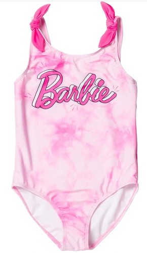 Barbie Girls One Piece Pink Bathing Size 6 Swim New W Tags