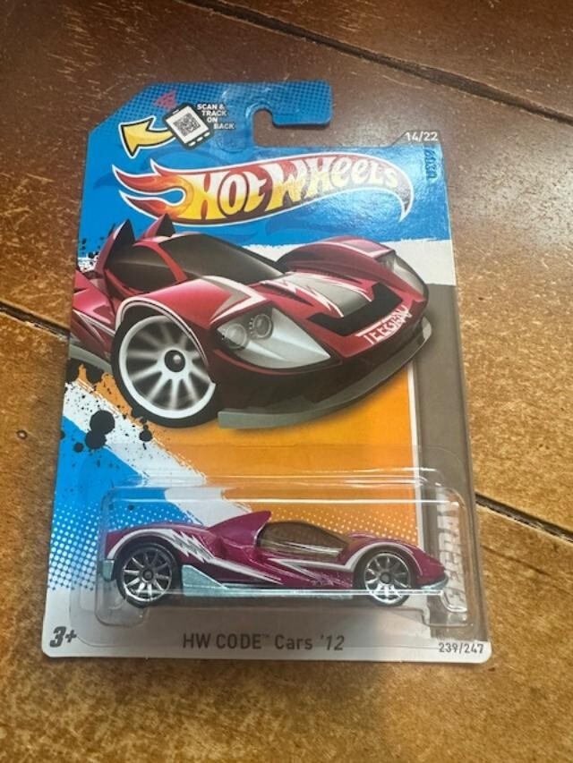 2012 Hot Wheels HW Code Cars Teegray #239 Purple