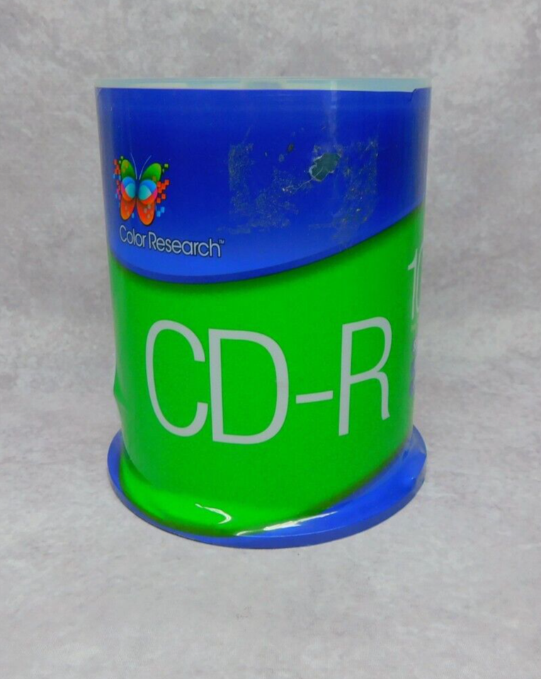 New Sealed NOS Color Research CDR 52x 700MB 80 Minute 100 Pack Ships