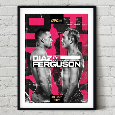 UFC 279 Nate Diaz vs. Tony Ferguson Kampf Poster - Wandbilddruck - McGregor
