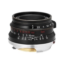 LIGHT LENS LAB M 35mm f/2 for Leica M Black Paint Brassing w/ hood, filter
