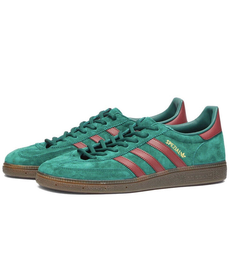 NWT Adidas Handball Spezial UK 7, Green Burgundy & Gum | eBay NWT Adidas Handball Spezial UK 7, Green Burgundy & Gum | eBay