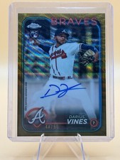2024 Topps Chrome - Darius Vines #RA-DV (RC) Gold Wave /50 Auto Braves