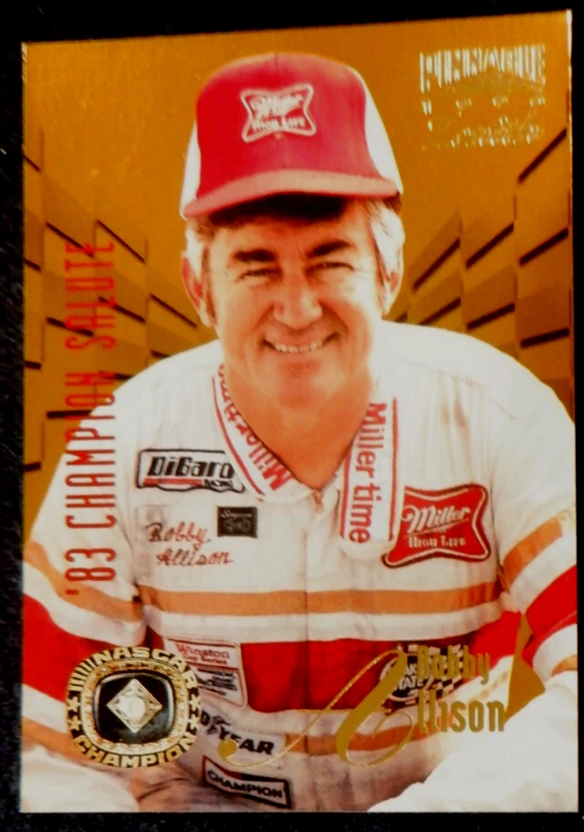 Bobby Allison Champion Salute promo card #12, 1996 Pinnacle Zenith - Image 3 of 4