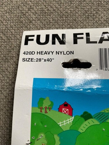 Fun Flag Summer Country Barn 420D Heavy Nylon 28x40" F-534 See Pics Sealed - Picture 6 of 10