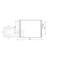 AVA Quality Cooling Kondensator Klimaanlage Mit Trockner FüR Hyundai Santa Fé