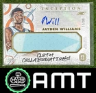 Jayden Williams RC Jersey Auto 2022-23 Topps Inception Overtime Elite 77/99
