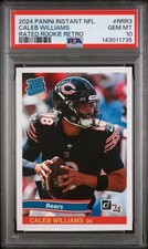 Graded 2024 Panini Instant NFL Caleb Williams RRR3 Rated Rookie Retro RC PSA 10