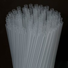 200 Pcs Clear Disposable Drinking Plastic Straws. 0.23'' Diameter And