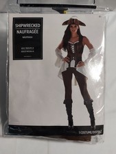 Women's Shipwrecked Pirate Costume Medium New