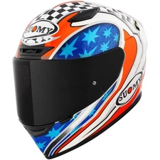 Suomy Track-1 E06 Full Face Helmet Bayliss Replica White