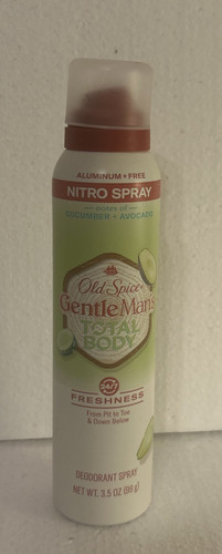 Old Spice Total Body Deodorant Spray Cucumber & Avocado Aluminum Free 3.5oz