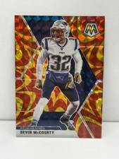 2020 Mosaic Devin McCourty Gold Reactive Prizm #141 New England Patriots