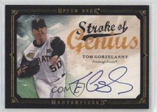 2008 Upper Deck Masterpieces Stroke of Genius Tom Gorzelanny #SG-TG Auto 10k8