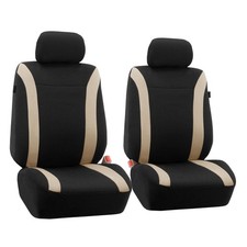 Cosmopolitan Universal Car Seat Covers Front Cloth Seat Beige Front Set Cosmopolitan Universal Car Seat Covers Front Cloth Seat Beige Front Set