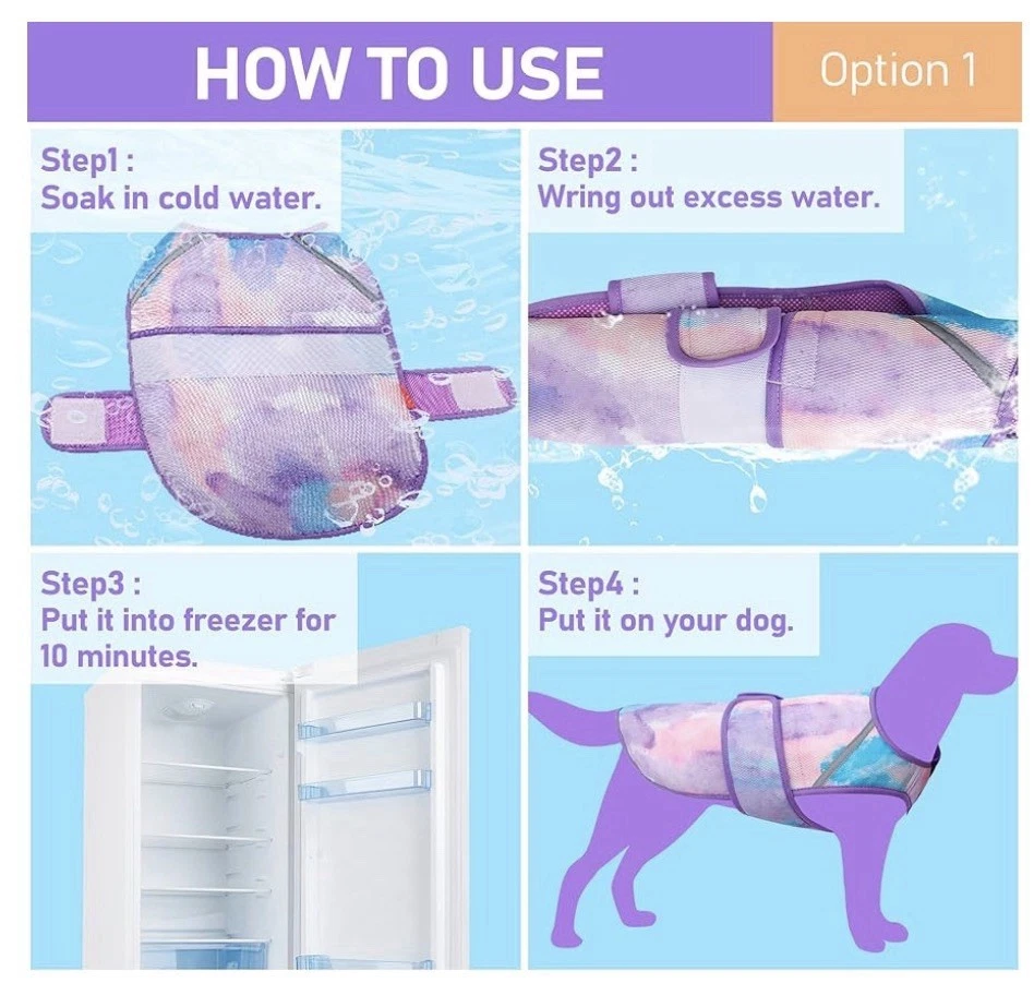 Kyeese Dog Cooling Vest- Lightweight Breathable Hiking Beach Walk Shirt XL NWT - Image 3 of 4