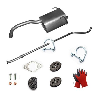 Komplett Auspuff +Anbausatz für Fiat Panda 312,319 1.2 ab 02/2012 NEU