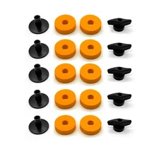 20pcs Orange Cymbal Pad Drum Set Accessories For Fixer/Hand Knob/Protection Felt