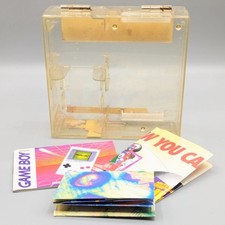 Nintendo Gameboy Clear Retail Plastic Case Box w/ Original Booklet Insert