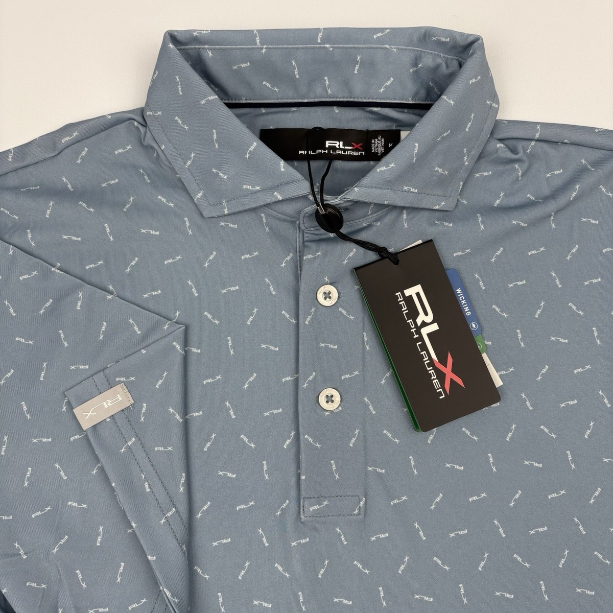 RLX Ralph Lauren Performance Golf Polo Shirt Mens RLX Logo Print