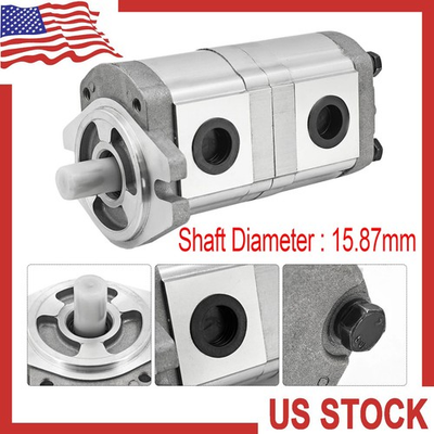 #ad HGP33AF66R Shaft 15.87mm For Hydraulic Tandem Double Gear Pump Replacement US $156.49