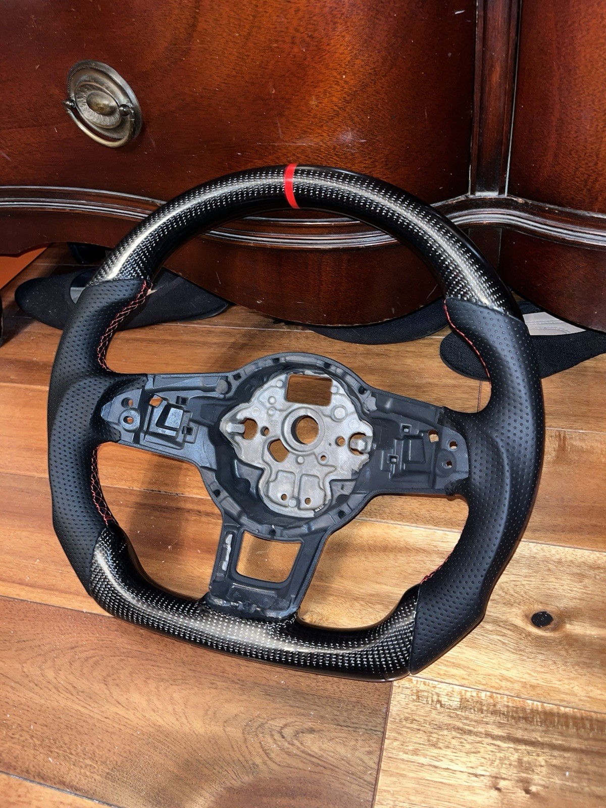 Mk7 Gti  Real Carbon Fiber Sport Steering Wheel