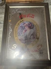 Coca-Cola Vintage Framed Advertising Sign 5¢ Fountains Red Silver Gold Soda