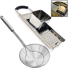 Premium Grade Stainless Steel Spaetzle Maker With Comfort Grip Handle, Stainless