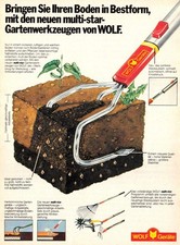 3w9116/ Reklame / Werbung aus 1983 &ndash; WOLF-Gartenger&auml;te