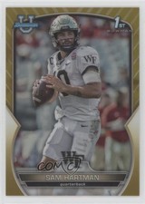 2022 Bowman U Chrome Gold Refractor 19/50 Sam Hartman #51 0lz4