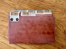 Rare Index Guides 3x5 Vintage Alphabetical Ca...