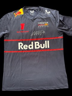 Rare Max Verstappen Signed Red Bull Oracle Formula One Racing T Shirt