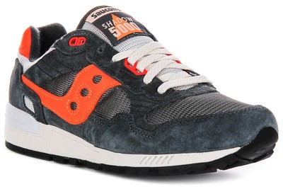 Saucony Shadow Soft Touch Suede Mesh Mens Sneakers In Grey  display picture 1