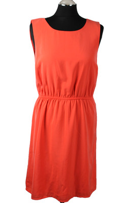 Damen Kleid Vila Gr, S Orange Sommer