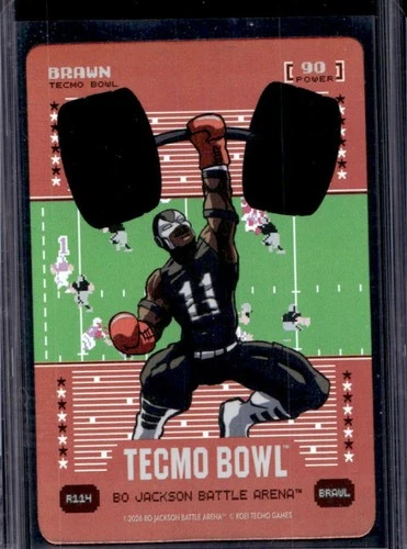 2026 Bo Jackson Battle Arena Tecmo Bowl Brawn Red Battlefoil #R114