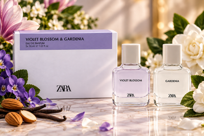 ZARA Violet Blossom & Gardenia Set 2x30ml Perfume Eau De Parfum