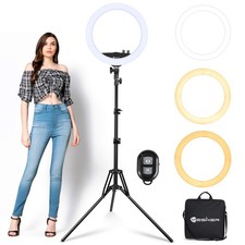 Ring Light with Tripod Stand, Yesker 14 Inch LED Ringlight Kit with Phone Holder