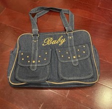 Vintage Rare Deadstock Denim Diaper Bag Baby Bag