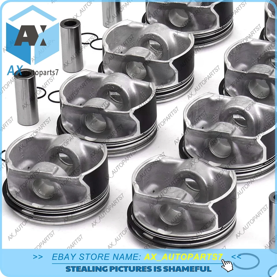 8X 11257840918 Piston & Ring Set STD Φ92mm For BMW M3 E90 E93 E92 S65B40 4.0 V8 - Image 4 of 4