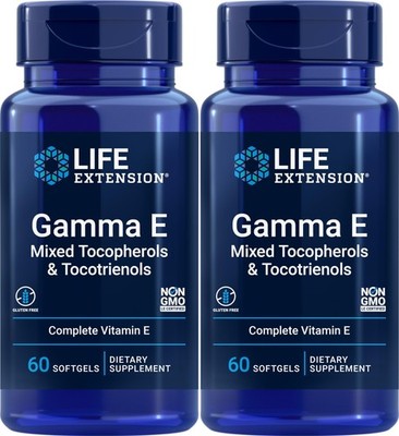 Gamma E Mixed Tocopherols & Tocotrienols 60 Softgels - Antioxidant Support, Pack
