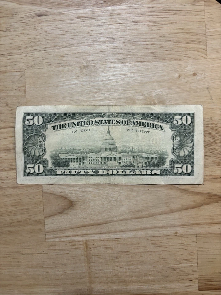 Old 50 Dollar Bill (1993) - Image 2 of 2