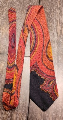 Pierre Balmain Couture - 100% Silk Tie Burgundy Black