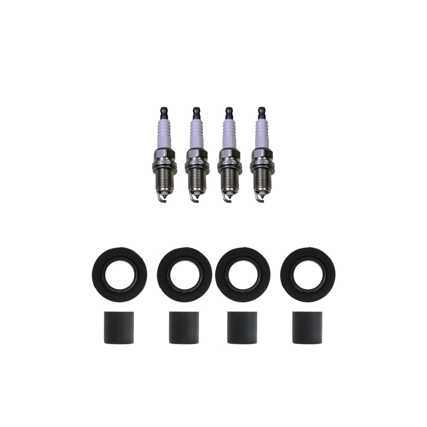 Denso 4 Double Platinum Spark Plugs  NGK 4 Coil Boots for Acura MDX 3.7L V6