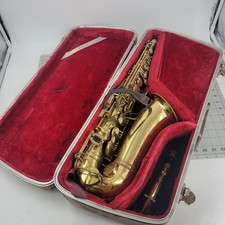 Sassofono contralto Collegiate 566 By Holton Elkhorn, Wis ottone con custodia Dolnet parti 