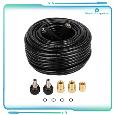 #ad 3200 PSI Pressure Washer Hose 100 ft with M22 to 3 8quot; Quick Connect Adapter $51.88
