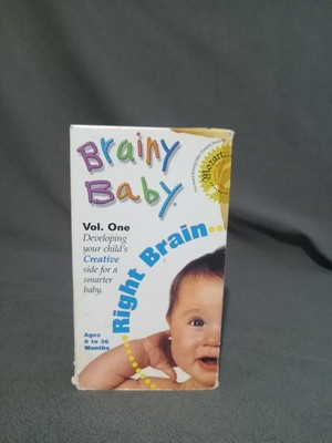 Brainy Baby - Right Brain Vol. One VHS Tape 2000 Ages 6 To 36 Months - TESTED
