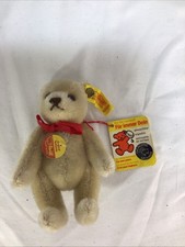 Steiff Mohair Teddy 5 Inches Jointed Teddy Bear Germany with Tags
